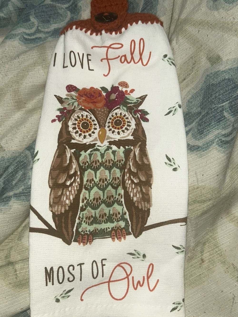 Owl Fall Decorative Kitchen Towel